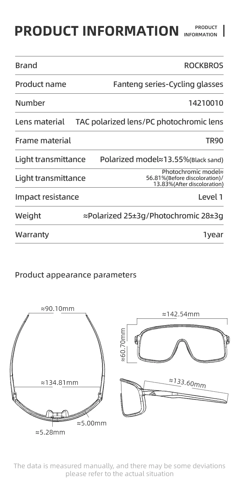 ROCKBROS Cycling Glasses Goggles Polarized/Photochromic Sunglasses Sport Big frame Eyewear UV400 Sun Protection with 2 Lens ROCKBROS Cycling Glasses Goggles Polarized/Photochromic Sunglasses Sport Big frame Eyewear UV400 Sun Protection with 2 Lens