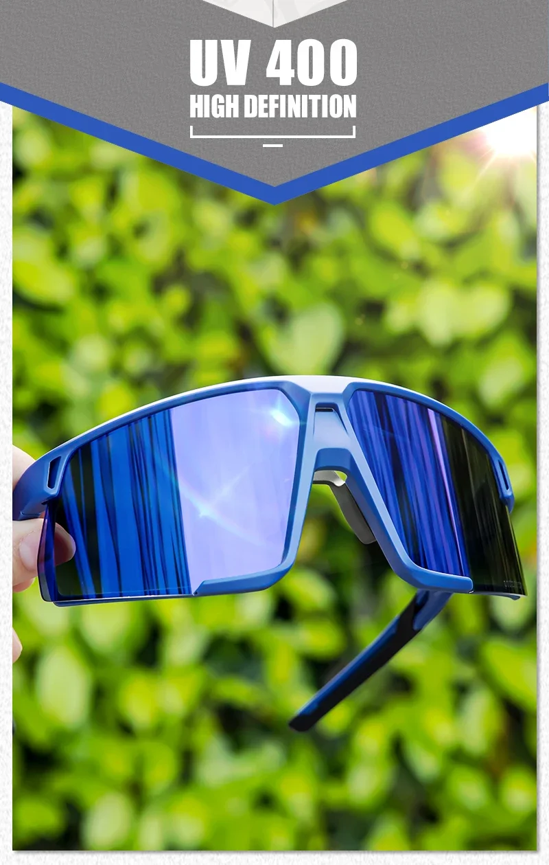 Kapvoe Golden Photochromic Cycling Sunglasses UV400 Bicycle MTB Goggles Road Bike Sunglasses Outdoor Sports Eyewear Equipment