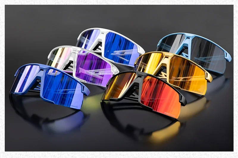 Kapvoe Golden Photochromic Cycling Sunglasses UV400 Bicycle MTB Goggles Road Bike Sunglasses Outdoor Sports Eyewear Equipment