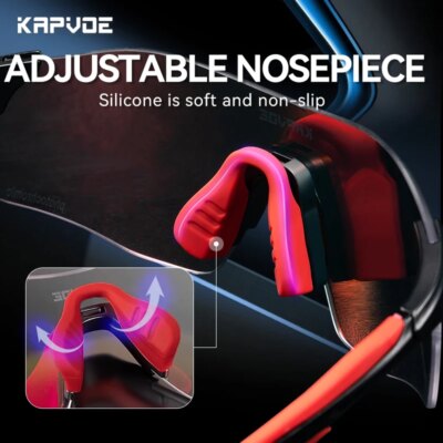 KAPVOE Red Photochromic Cycling Glasses Men MTB Cycling Sunglasses Bike Bicycle Glasses Men's UV400 Outdoor Running Goggles - Image 6