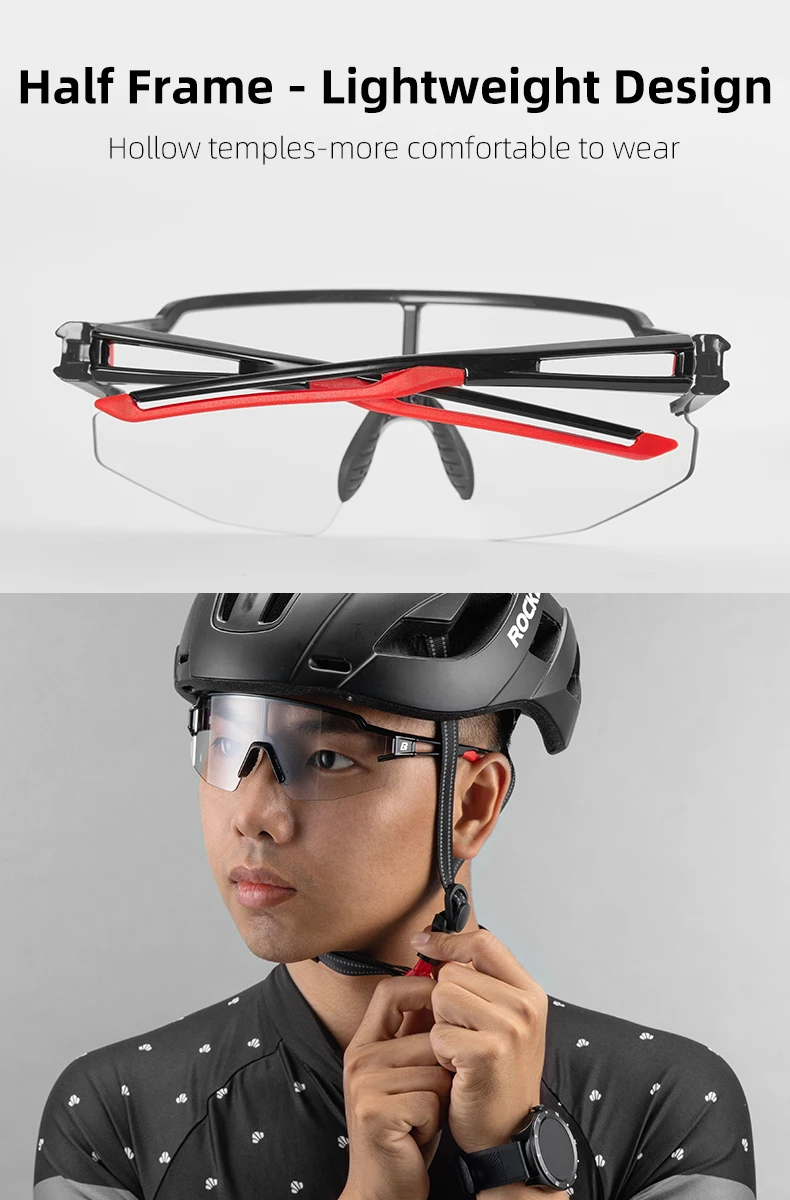 ROCKBROS Photochromic Cycling Glasses Men Women Outdoor Sports Hiking Sunglasses Photochromic Eyewear MTB Road Bicycle Goggles ROCKBROS Photochromic Cycling Glasses Men Women Outdoor Sports Hiking Sunglasses Photochromic Eyewear MTB Road Bicycle Goggles