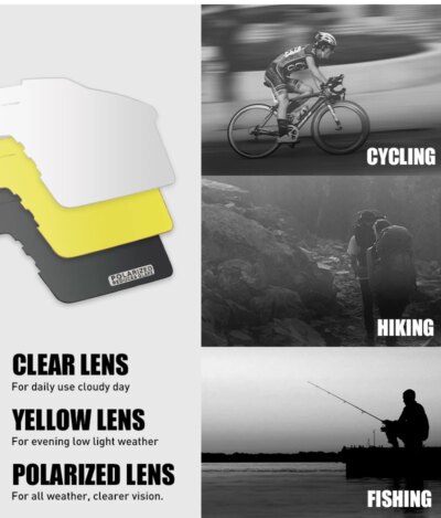 Polarized Cycling Glasses 4 Lens 2025 Men Women Sport Fishing Running Sunglasses Road Mountain Bike Goggles MTB Bicycle Eyewear - Image 4