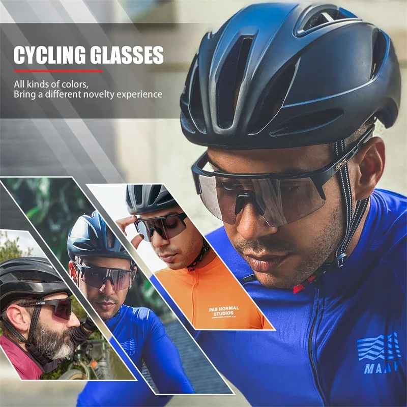 Polarized Cycling Glasses 4 Lens 2025 Men Women Sport Fishing Running Sunglasses Road Mountain Bike Goggles MTB Bicycle Eyewear