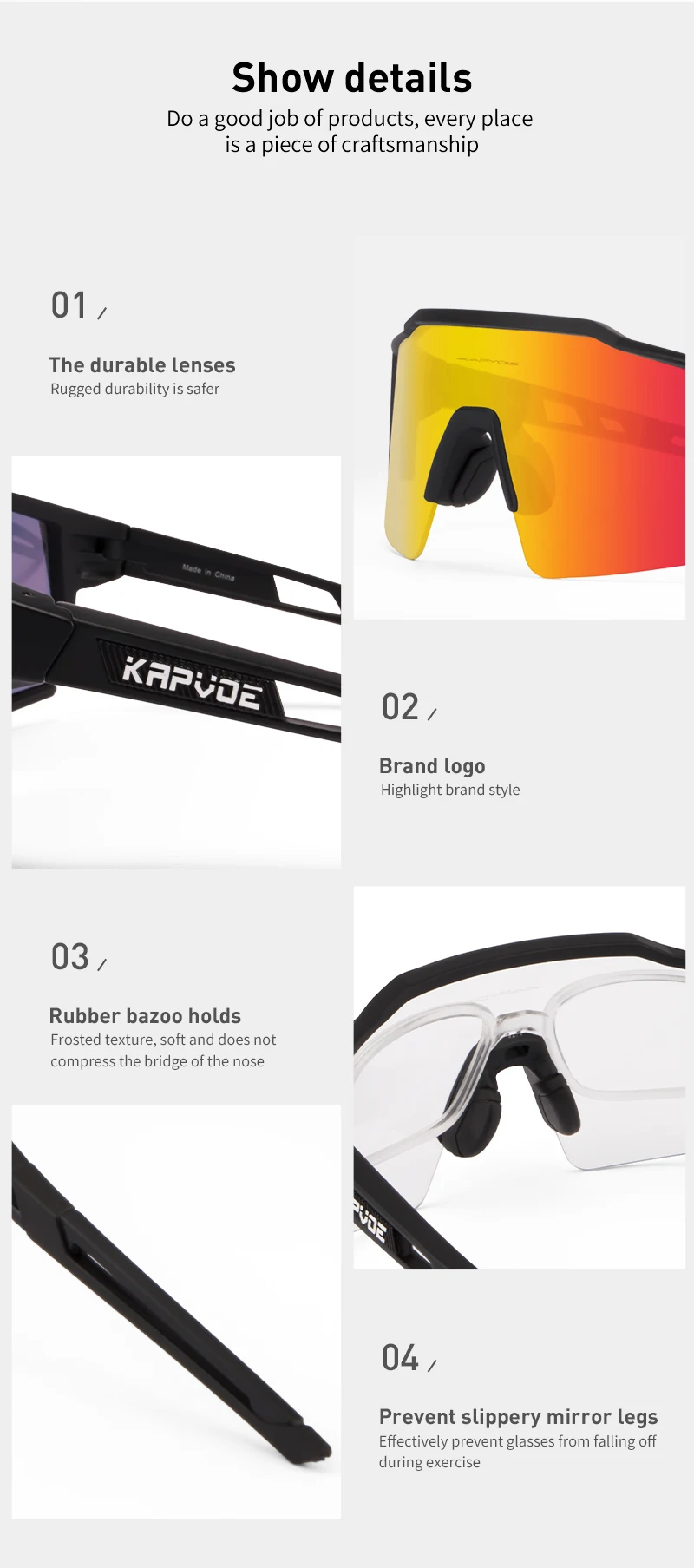 Polarized Cycling Glasses 4 Lens 2025 Men Women Sport Fishing Running Sunglasses Road Mountain Bike Goggles MTB Bicycle Eyewear