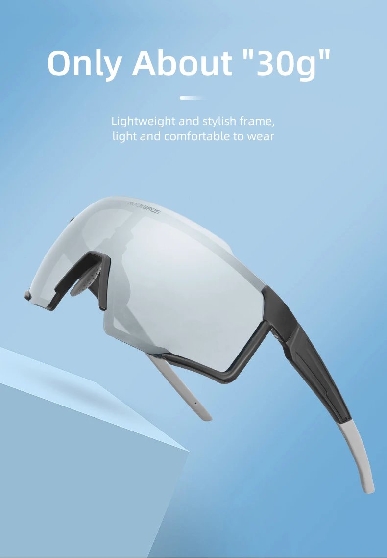 ROCKBROS Cycling Glasses Polarized / Photochromic Lens Bike Sunglasses Men Women Glasses Eyewear Sports MTB Road Cycling Goggles