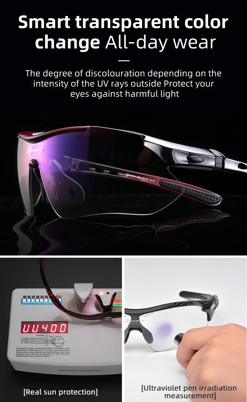 ROCKBROS Bicycle Glasses Polarized Bike Sports Sunglasses Photochromic Men Women UV400 MTB Road Bike Goggles Outdoor Eyewear ROCKBROS Bicycle Glasses Polarized Bike Sports Sunglasses Photochromic Men Women UV400 MTB Road Bike Goggles Outdoor Eyewear