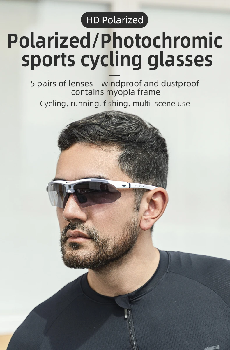 ROCKBROS Bicycle Glasses Polarized Bike Sports Sunglasses Photochromic Men Women UV400 MTB Road Bike Goggles Outdoor Eyewear ROCKBROS Bicycle Glasses Polarized Bike Sports Sunglasses Photochromic Men Women UV400 MTB Road Bike Goggles Outdoor Eyewear