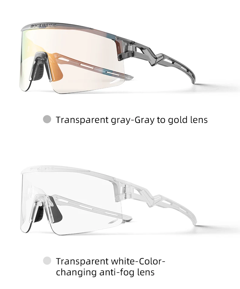 ROCKBROS Ultra-Light Cycling Sunglasses for Men Women Photochromic UV Protection Cycling Goggles Windproof Men Sunglass MTB Road ROCKBROS Ultra-Light Cycling Sunglasses for Men Women Photochromic UV Protection Cycling Goggles Windproof Men Sunglass MTB Road