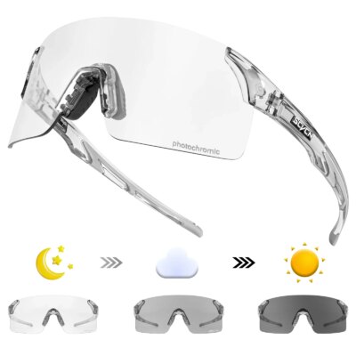 SCVCN Photochromic Sunglasses Outdoor Sports Bike Cycling Glasses Man MTB Climbing Glasses Eyewear Women Driving Bicycle Goggles