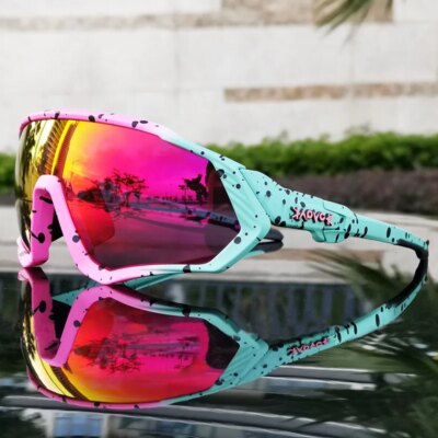 5 Lens Men Women 2025 Polarized UV400 Cycling Glasses Road Bike Sunglasses Running Riding Fishing Goggles Sport Bicycle Eyewear