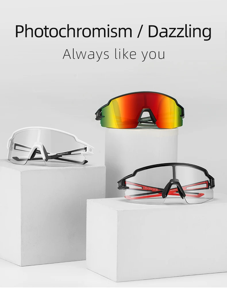 ROCKBROS Cycling Glasses Photochromic Polarized Lens Bike Glasses UV400 Protection Eyewear Sunglasses MTB Road Bicycle Goggles ROCKBROS Cycling Glasses Photochromic Polarized Lens Bike Glasses UV400 Protection Eyewear Sunglasses MTB Road Bicycle Goggles