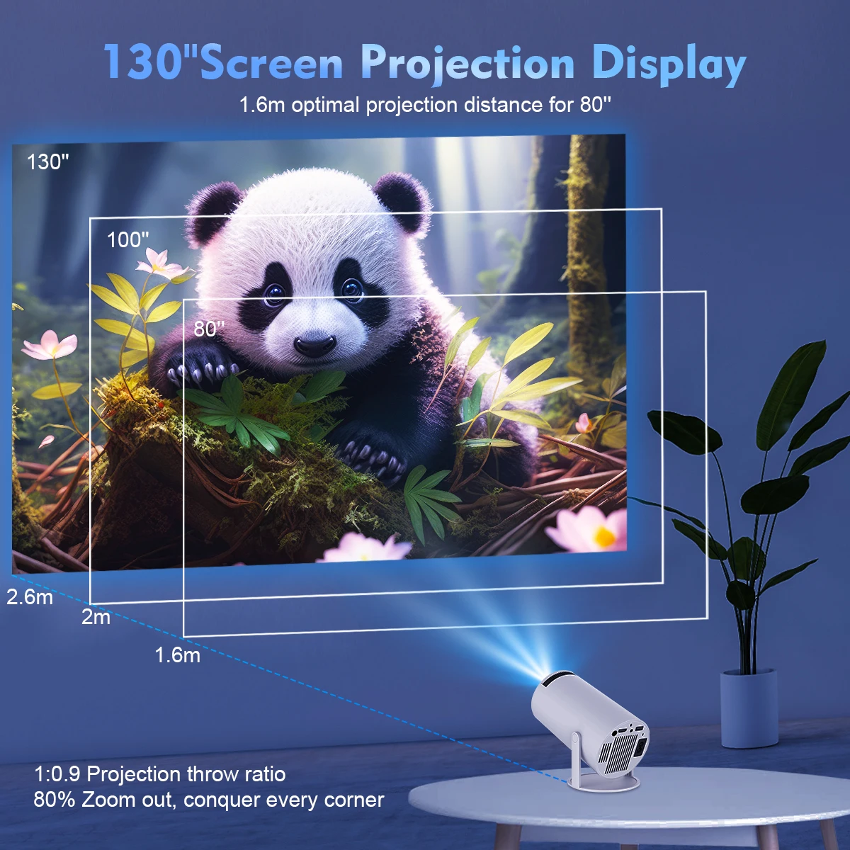 Magcubic Projector HY300 Pro 4K Android 11 Dual Wifi6 260ANSI Allwinner H713 BT5.0 1080P 1280*720P Home Cinema Outdoor Projetor Magcubic Projector HY300 Pro 4K Android 11 Dual Wifi6 260ANSI Allwinner H713 BT5.0 1080P 1280*720P Home Cinema Outdoor Projetor
