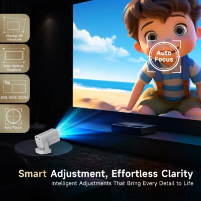 Magcubic HY310 Mini Projector Auto Focus 4K Native 1080P 330ANSI Android11 5W Speaker Air Mouse Voice Assistant Upgrated HY300 - Image 5