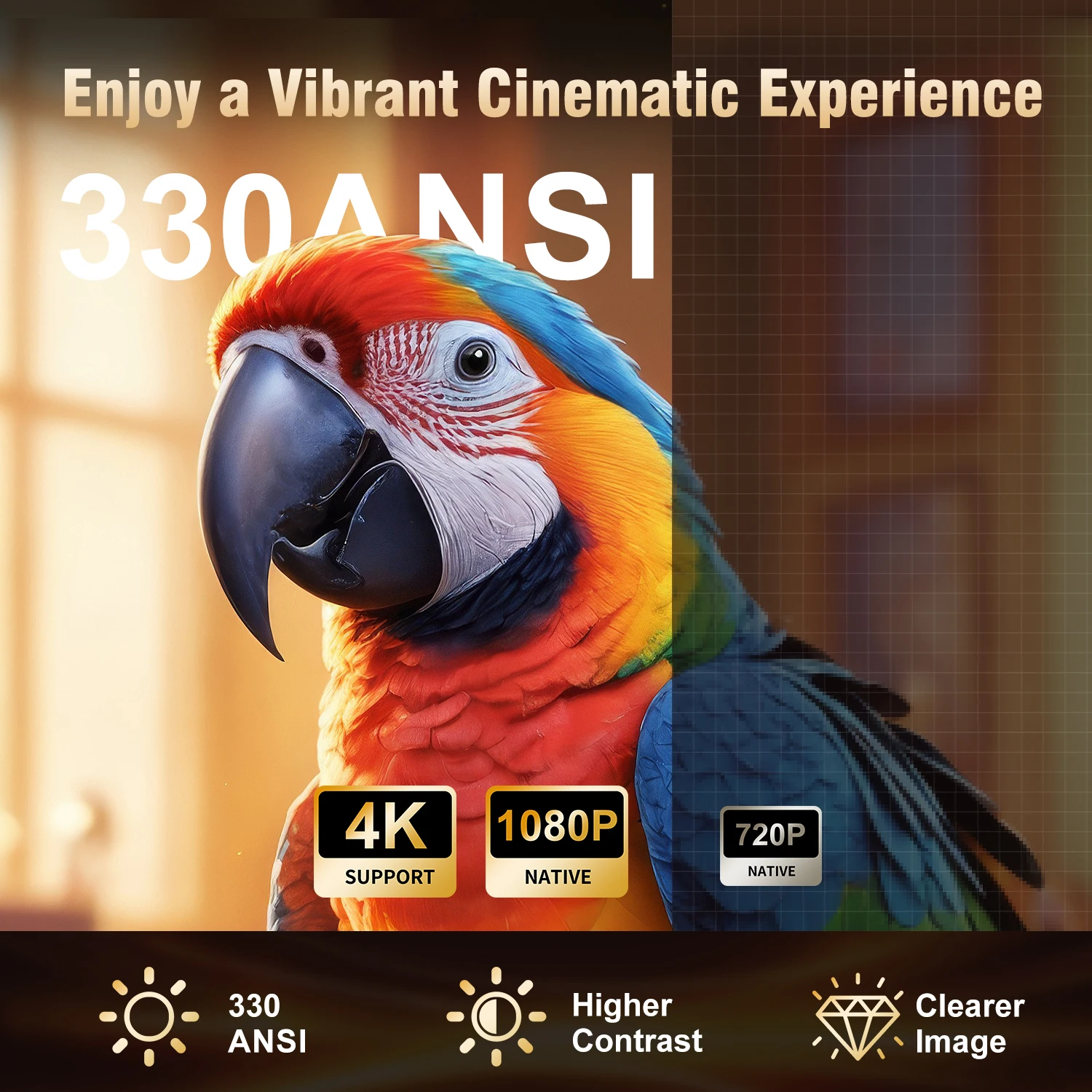 Magcubic HY310 Mini Projector Auto Focus 4K Native 1080P 330ANSI Android11 5W Speaker Air Mouse Voice Assistant Upgrated HY300 Magcubic HY310 Mini Projector Auto Focus 4K Native 1080P 330ANSI Android11 5W Speaker Air Mouse Voice Assistant Upgrated HY300