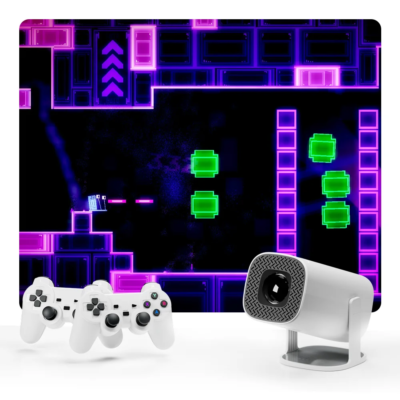 Android 11 Gaming Projector P30MAX 64GB TF Card Wireless Gaming Controller Dual WIFI 1280*720P Home Theater Portable Projector - Image 5
