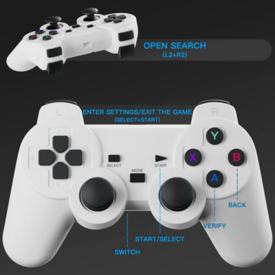 Android 11 Gaming Projector P30MAX 64GB TF Card Wireless Gaming Controller Dual WIFI 1280*720P Home Theater Portable Projector - Image 2