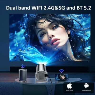 DITONG HY300 Plus HD Projector portatil 4K 1280x720P Android  LED Video Home Theater Cinema Phone mini Proyector Movie HY300 pro - Image 3