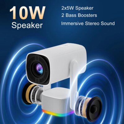 Salange 4K Projector K2 Smart Android11 Built-in Battery Bluetooth Speaker WIFI Auto Focus Keystone Free-Style for Outdoor Movie - Image 4