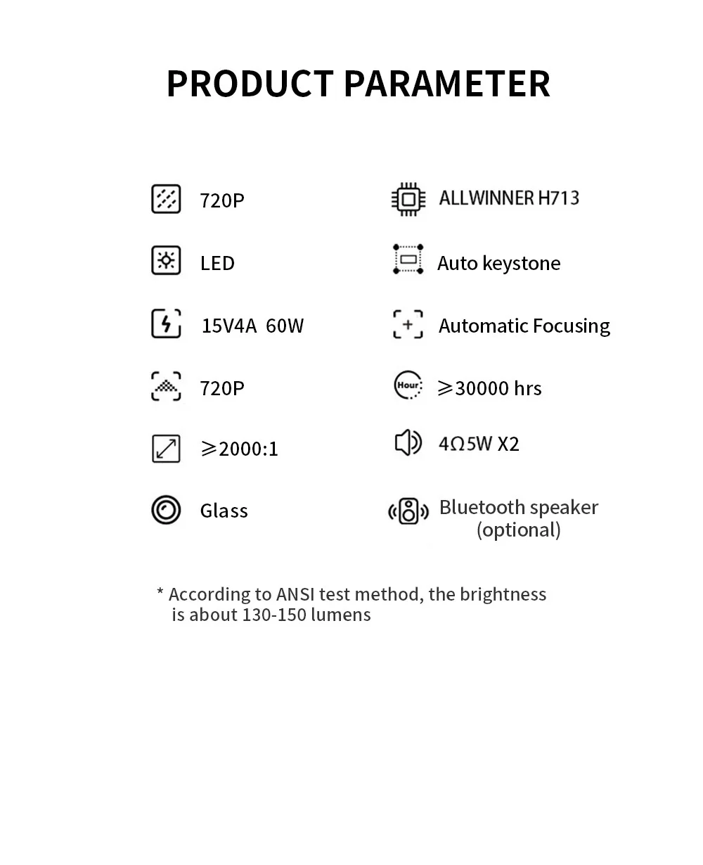 Salange 4K Projector K2 Smart Android11 Built-in Battery Bluetooth Speaker WIFI Auto Focus Keystone Free-Style for Outdoor Movie