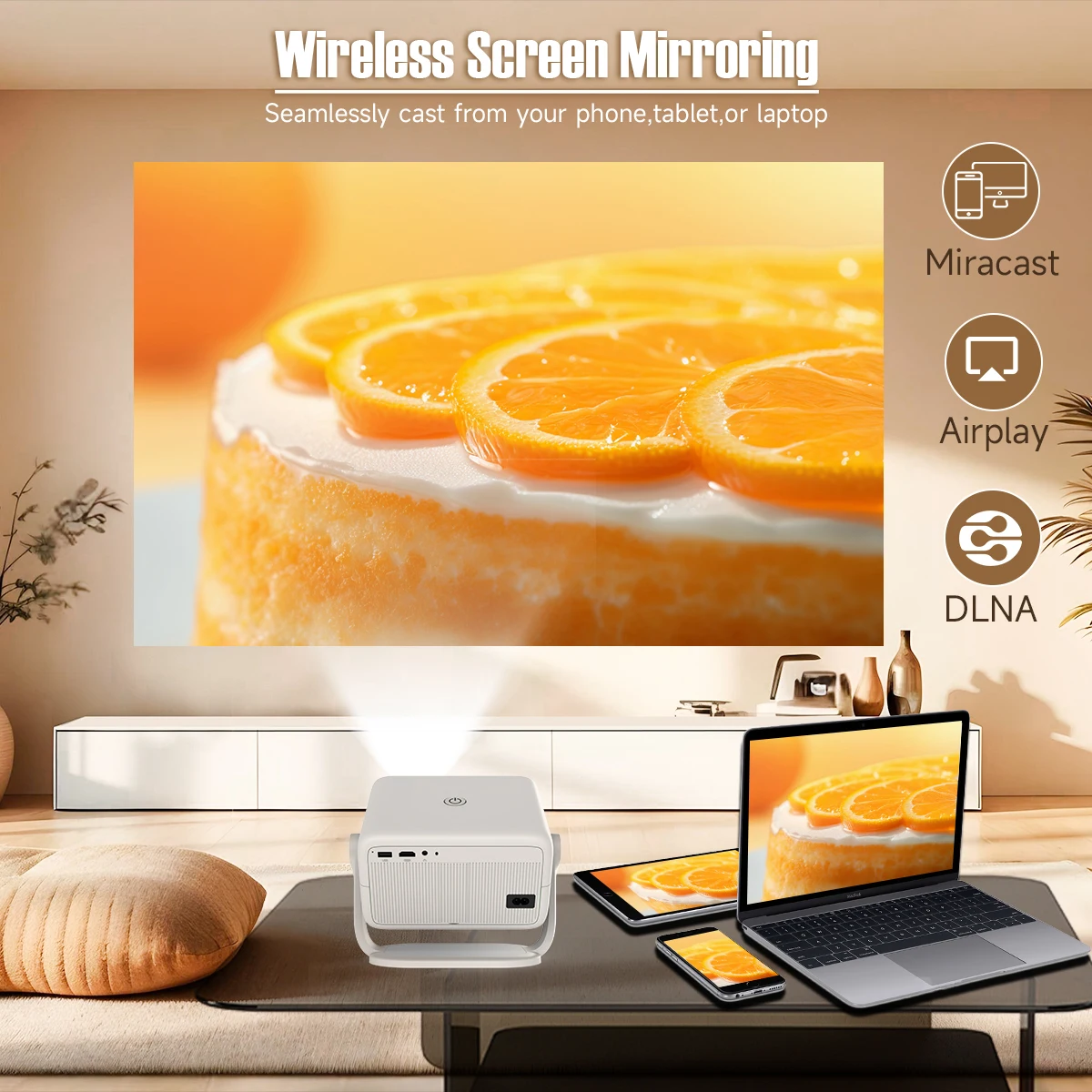 Magcubic Native 1080P 650ANSI 4K Android 11 L018 360° Projector With Auto Keystone Focus Air Mouse Wifi6 BT5.2 Portable Outdoor Magcubic Native 1080P 650ANSI 4K Android 11 L018 360° Projector With Auto Keystone Focus Air Mouse Wifi6 BT5.2 Portable Outdoor