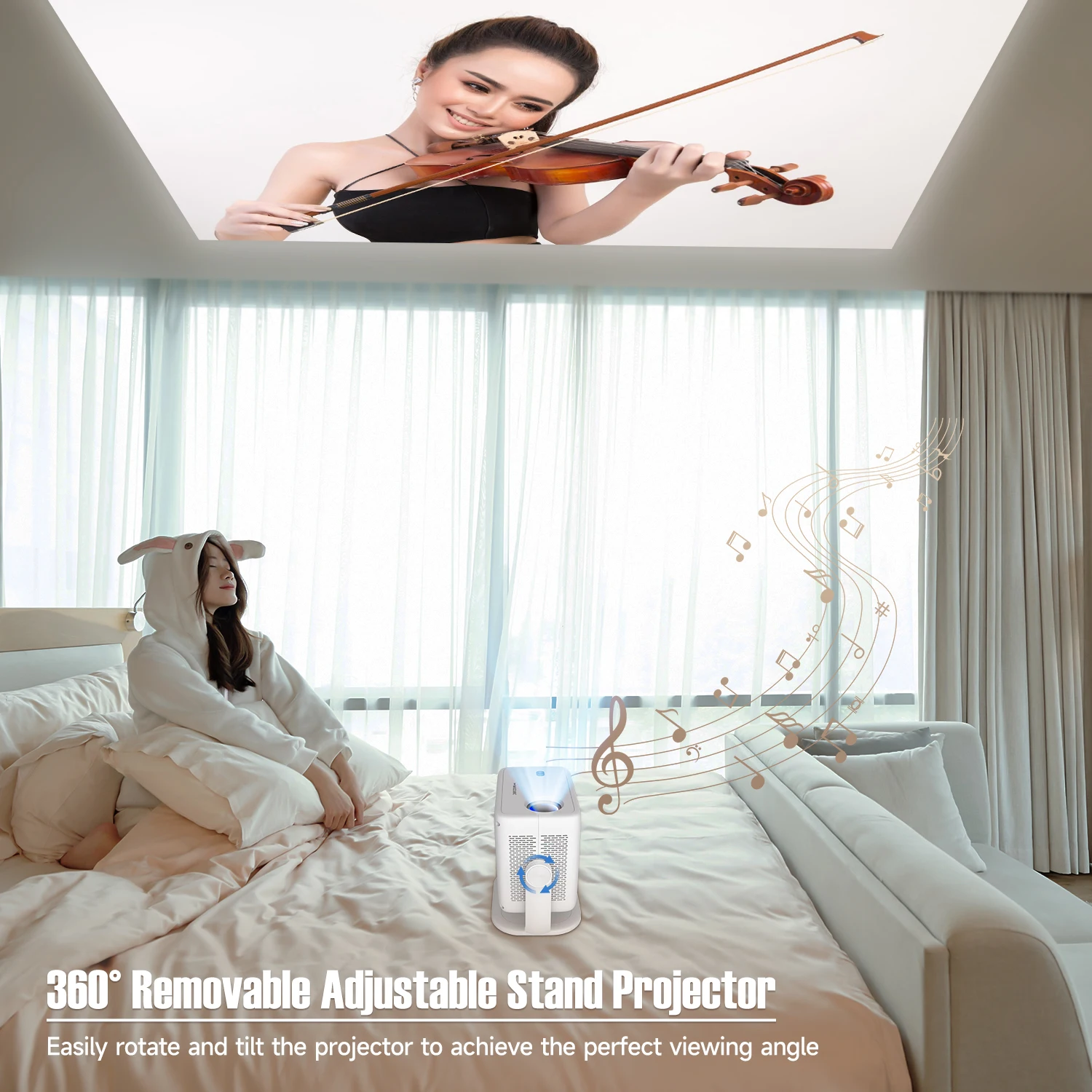 Magcubic Native 1080P 650ANSI 4K Android 11 L018 360° Projector With Auto Keystone Focus Air Mouse Wifi6 BT5.2 Portable Outdoor Magcubic Native 1080P 650ANSI 4K Android 11 L018 360° Projector With Auto Keystone Focus Air Mouse Wifi6 BT5.2 Portable Outdoor
