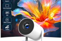 Magcubic Projector Android 11 4K 1280*720P HY300 Pro + Dual Wifi 260ANSI 180°flexible BT5.0 Cinema Outdoor Portable Projector
