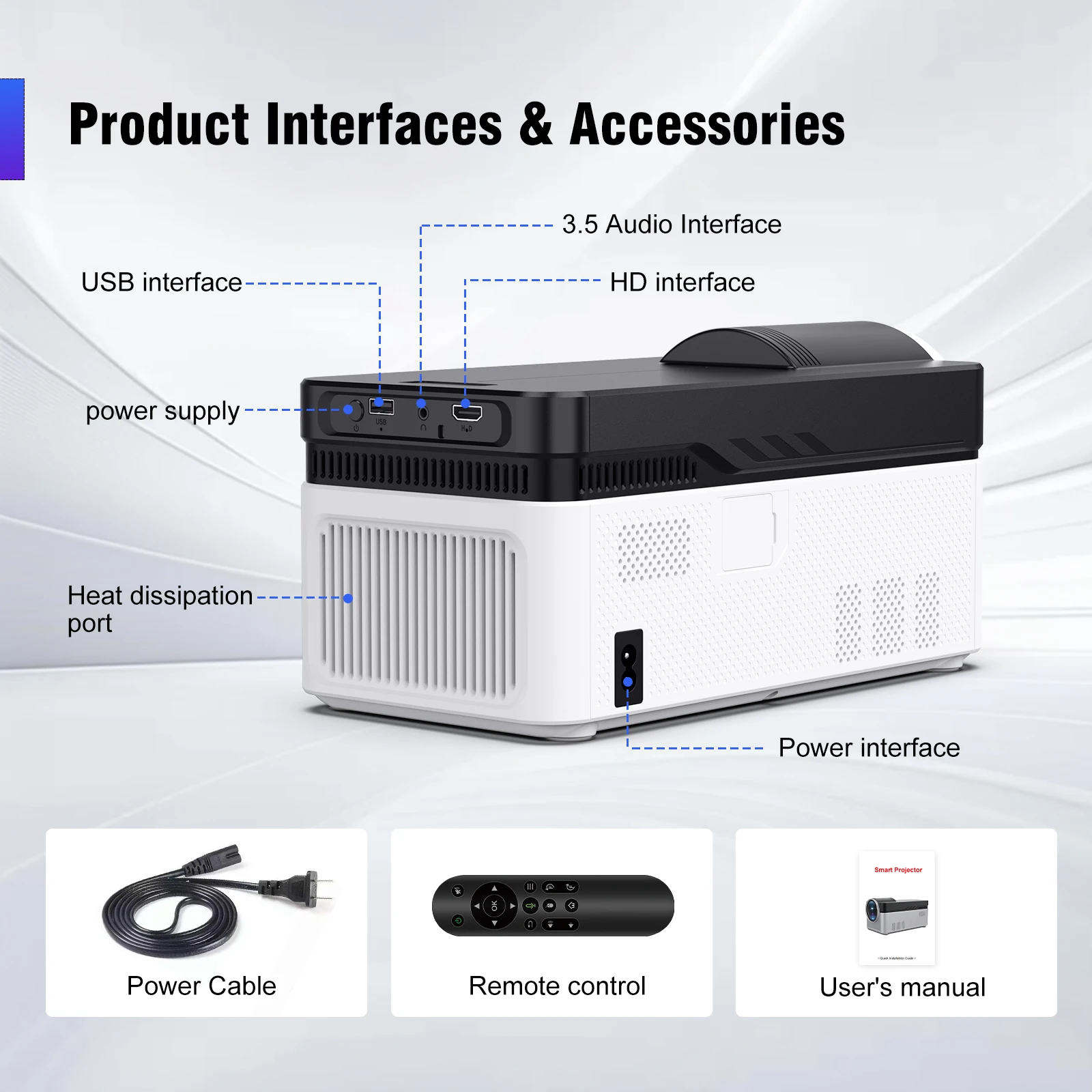 Magcubic Ultra Short Throw HY450 Projector with Auto Offset 8K 4K 1080P 900ANSI BT5.4 Electronic Focus WiFi6 AllwinnerH716 Voice Magcubic Ultra Short Throw HY450 Projector with Auto Offset 8K 4K 1080P 900ANSI BT5.4 Electronic Focus WiFi6 AllwinnerH716 Voice