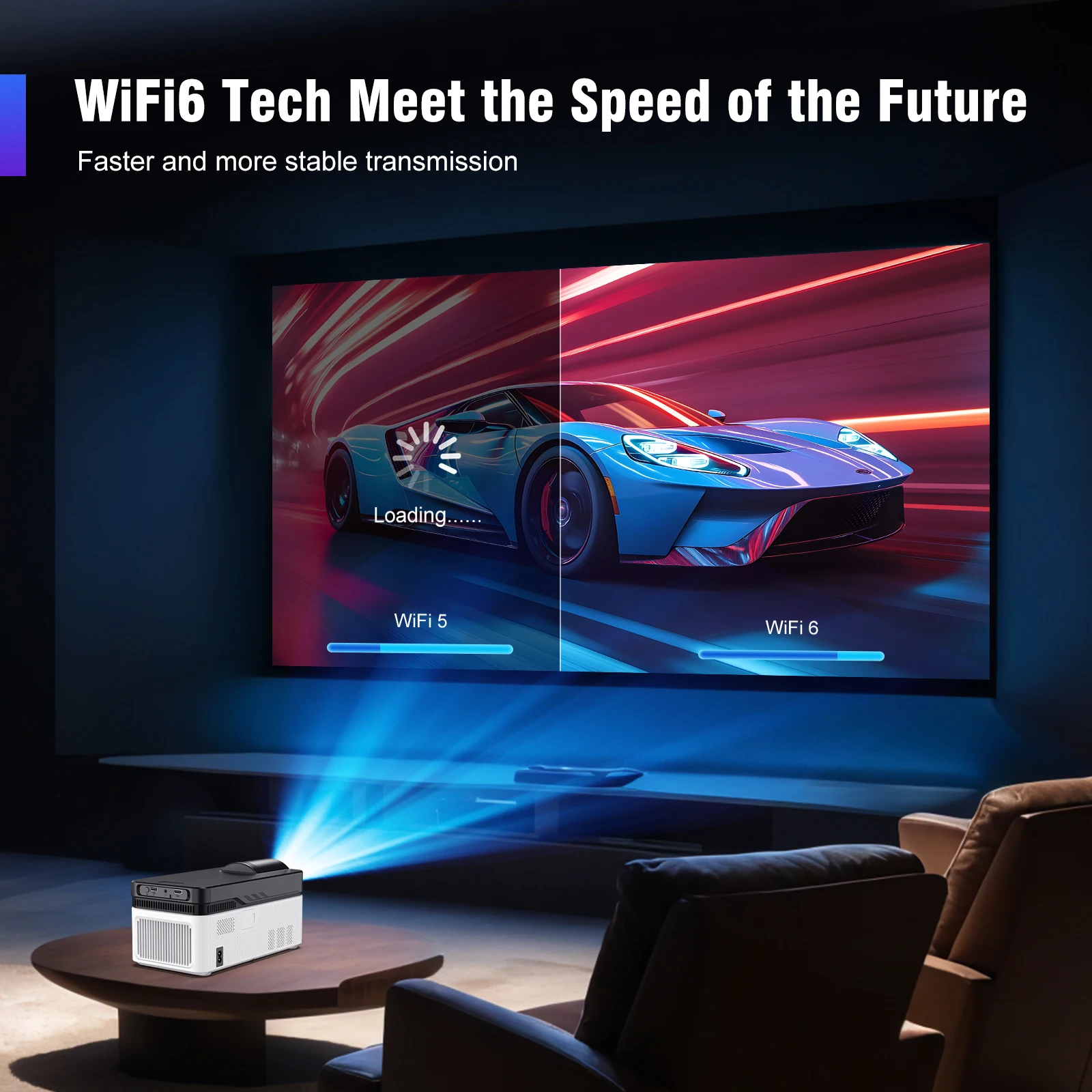 Magcubic Ultra Short Throw HY450 Projector with Auto Offset 8K 4K 1080P 900ANSI BT5.4 Electronic Focus WiFi6 AllwinnerH716 Voice Magcubic Ultra Short Throw HY450 Projector with Auto Offset 8K 4K 1080P 900ANSI BT5.4 Electronic Focus WiFi6 AllwinnerH716 Voice
