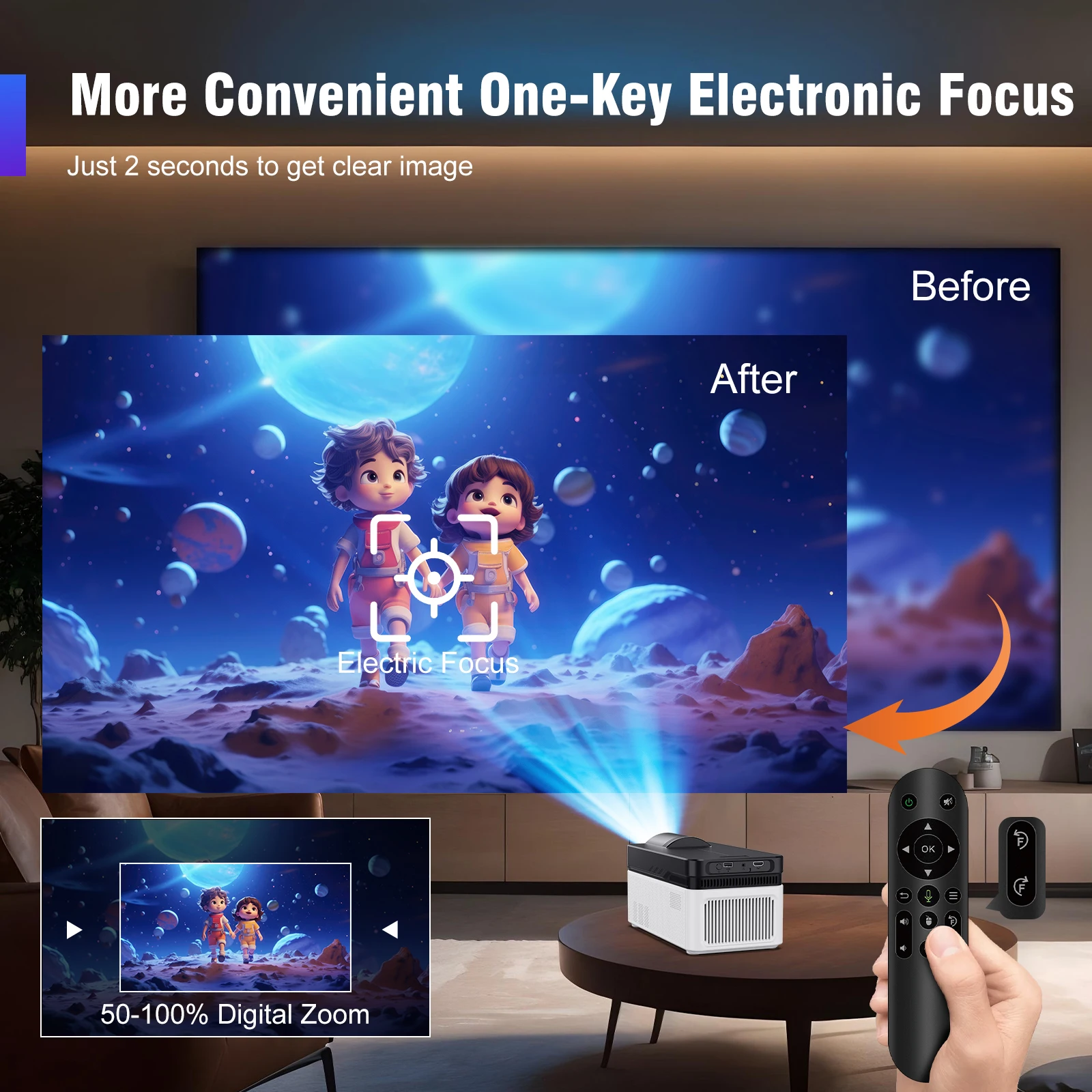 Magcubic Ultra Short Throw HY450 Projector with Auto Offset 8K 4K 1080P 900ANSI BT5.4 Electronic Focus WiFi6 AllwinnerH716 Voice Magcubic Ultra Short Throw HY450 Projector with Auto Offset 8K 4K 1080P 900ANSI BT5.4 Electronic Focus WiFi6 AllwinnerH716 Voice