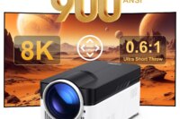 Magcubic Ultra Short Throw HY450 Projector with Auto Offset 8K 4K 1080P 900ANSI BT5.4 Electronic Focus WiFi6 AllwinnerH716 Voice