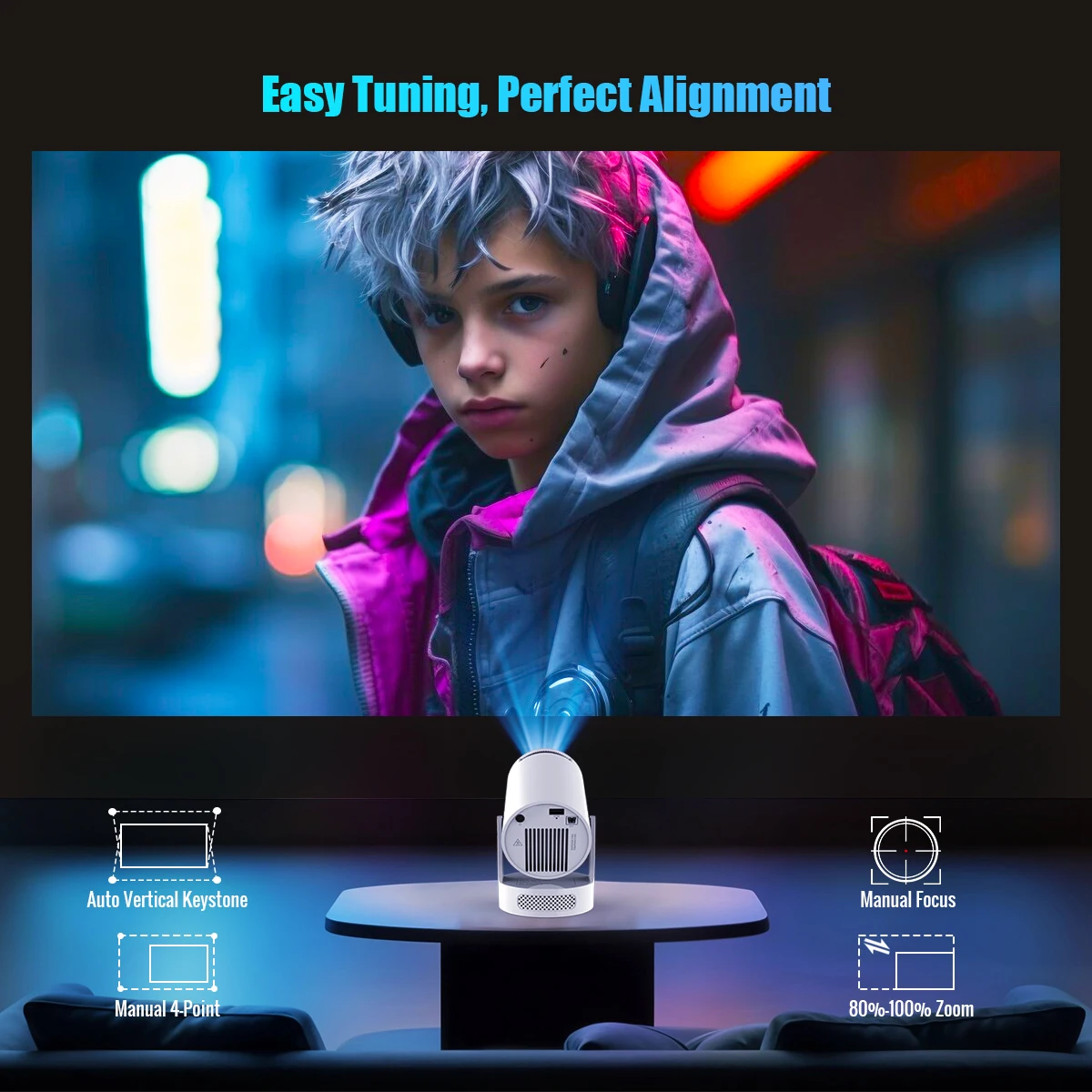 Magcubic 4K Wifi6 Projector Android11 260 ANSI Dual WIFI Allwinner H713 BT5.0 1280*720P Home Cinema Outdoor portable HY300 Pro + Magcubic 4K Wifi6 Projector Android11 260 ANSI Dual WIFI Allwinner H713 BT5.0 1280*720P Home Cinema Outdoor portable HY300 Pro +