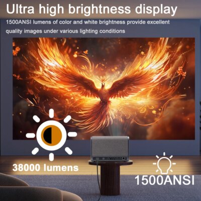 2025 NEW DITONG J10 projector 1920 * 1080P autofocus 4k HD video outdoor mobile phone Android smart home theater LED projector - Image 5