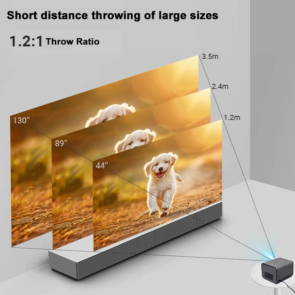 2025 NEW DITONG J10 projector 1920 * 1080P autofocus 4k HD video outdoor mobile phone Android smart home theater LED projector