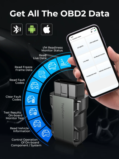 TOPDON TopScan Lite Scanner Smart Diagnostic Tool DTC Repair Guide Bluetooth OBD2 code reader - Image 5