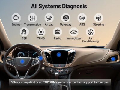 TOPDON Carpal OBD2 Scanner for Car All System Diagnostic Tool Vehicle Health Check Smog Check Battery Test IOS Android  BT 5.0 - Image 4
