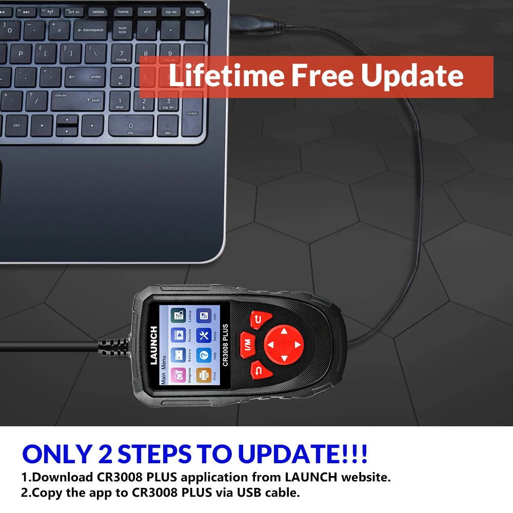 LAUNCH X431 CR3008 PLUS Full OBD2 Diagnostic Tools Car OBD OBD2 Automotive Scanner Check Engine Battery Free Update Online LAUNCH X431 CR3008 PLUS Full OBD2 Diagnostic Tools Car OBD OBD2 Automotive Scanner Check Engine Battery Free Update Online