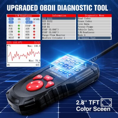 LAUNCH X431 CR3008 PLUS Full OBD2 Diagnostic Tools Car OBD OBD2 Automotive Scanner Check Engine Battery Free Update Online - Image 3