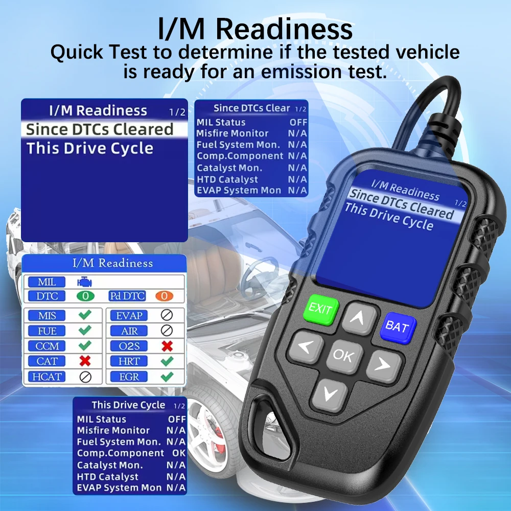 OBD2 Code Reader YM119 Work for all cars Read Vehicle Information OBDII Scanner Car Auto Diagnostic Tool Multi-language