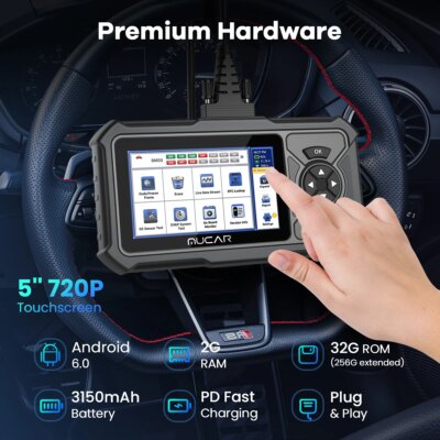 MUCAR CDE900 Pro Obd2 Scanner Auto Car Diagnostic Tools Scanner Automotive OBD Tool Code Reader 28 Reset Full System Diagnosis - Image 3