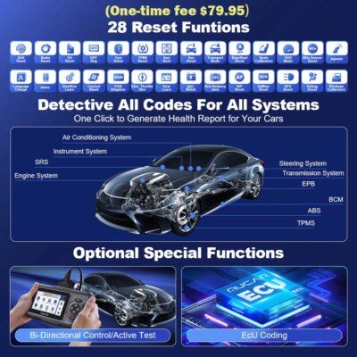 MUCAR CDE900 Pro Obd2 Scanner Auto Car Diagnostic Tools Scanner Automotive OBD Tool Code Reader 28 Reset Full System Diagnosis - Image 4