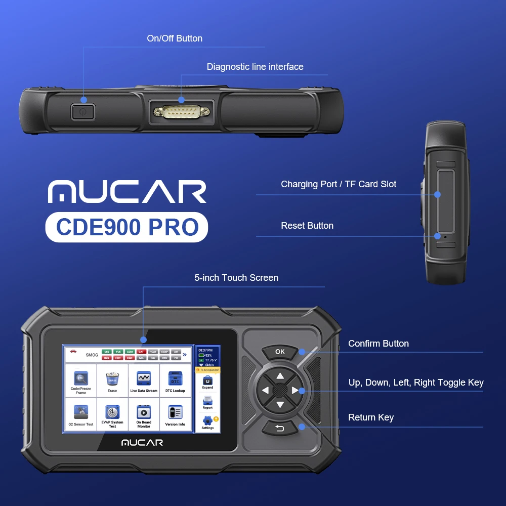 MUCAR CDE900 Pro Obd2 Scanner Auto Car Diagnostic Tools Scanner Automotive OBD Tool Code Reader 28 Reset Full System Diagnosis MUCAR CDE900 Pro Obd2 Scanner Auto Car Diagnostic Tools Scanner Automotive OBD Tool Code Reader 28 Reset Full System Diagnosis