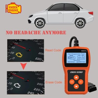 MS309 Pro OBD2 Scanner OBD Code Reader Auto Engine System Diagnostic Tools Battery Tester Clear Fault Codes - Image 4