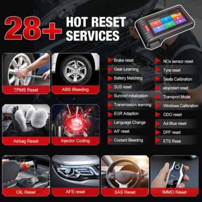 Kingbolen S6 OBD2 Scanner, Bluetooth All System Code Reader Car Diagnostic Tool,Auto-VIN 28+ Maintenance SAS/BMS/TPMS Scan Tool - Image 2