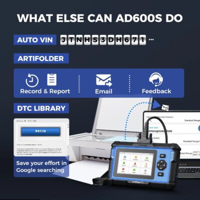 TOPDON ArtiDiag600S OBD2 Scanner Professional Car Diagnostic Tool ABS Airbag Oil EPB DPF TPMS BMS Reset Automotive Code Reader - Image 5