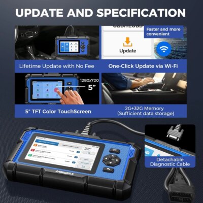 TOPDON ArtiDiag600S OBD2 Scanner Professional Car Diagnostic Tool ABS Airbag Oil EPB DPF TPMS BMS Reset Automotive Code Reader - Image 4