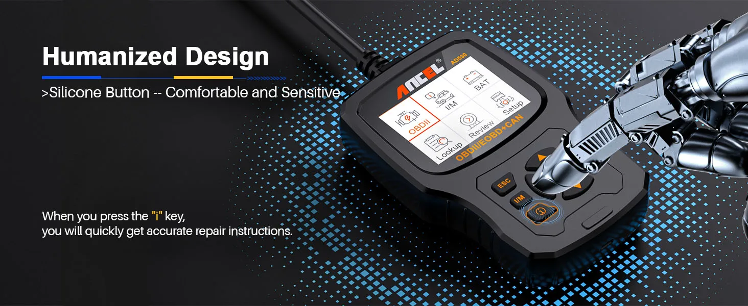 2025 ANCLE AD530 OBD2 Car Code Reader Scanner Professional Automotive Battery Tester Check Engine Diagnostic Scan Tool 2025 ANCLE AD530 OBD2 Car Code Reader Scanner Professional Automotive Battery Tester Check Engine Diagnostic Scan Tool