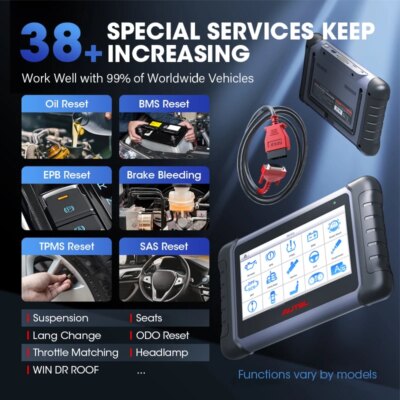Autel MaxiCOM MK808S OBD2 Scanner Automotivo Car Diagnostic Tool OBD 2 Scanner Active Test Code Reader Key Coding Tool - Image 4