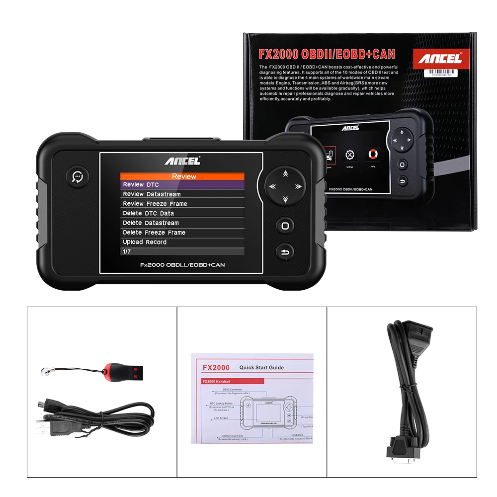 ANCEL FX2000 OBD2 Car Scanner Code Reader ABS SRS Airbag Transmission Engine System Diagnostic Automotive Tools Free Update ANCEL FX2000 OBD2 Car Scanner Code Reader ABS SRS Airbag Transmission Engine System Diagnostic Automotive Tools Free Update