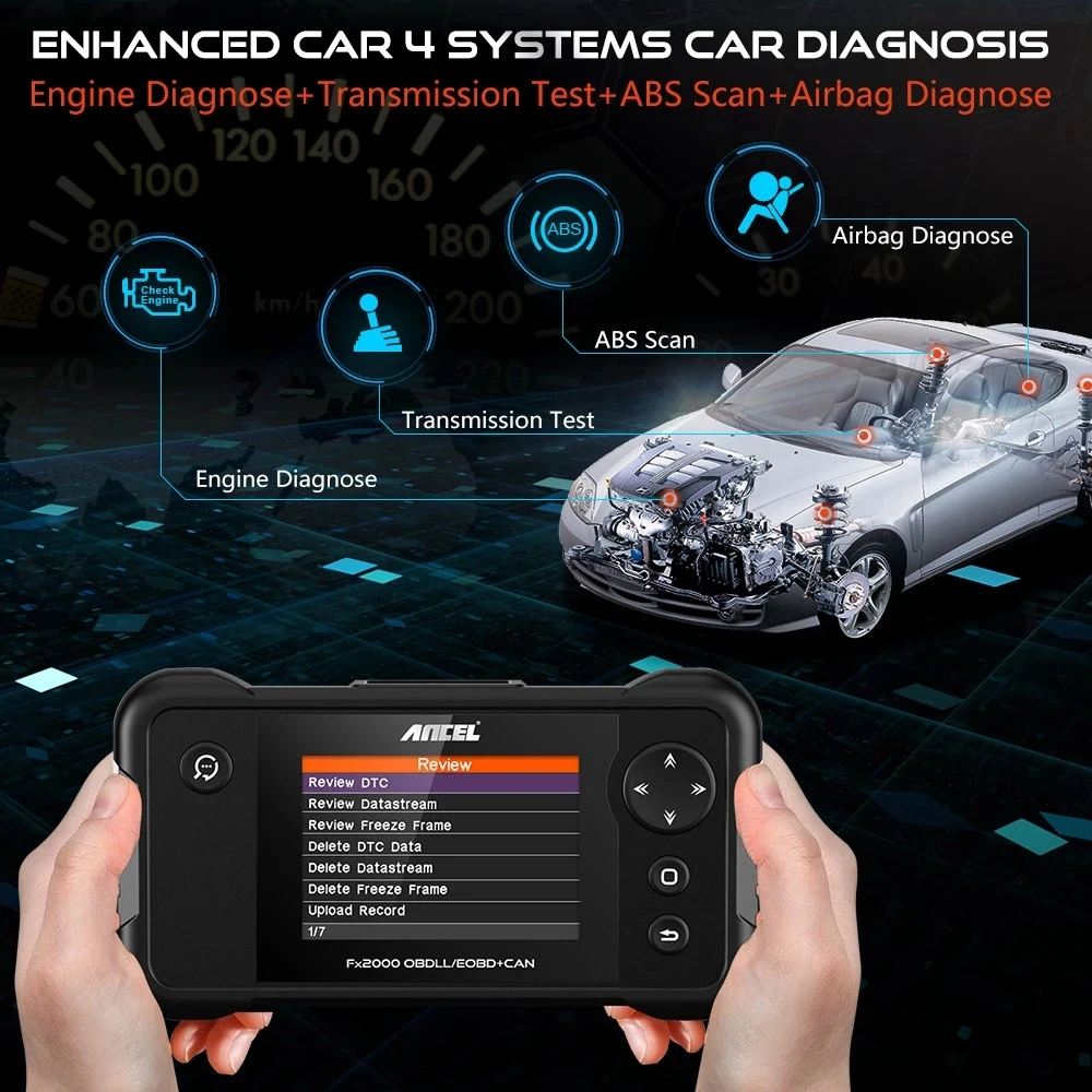 ANCEL FX2000 OBD2 Car Scanner Code Reader ABS SRS Airbag Transmission Engine System Diagnostic Automotive Tools Free Update ANCEL FX2000 OBD2 Car Scanner Code Reader ABS SRS Airbag Transmission Engine System Diagnostic Automotive Tools Free Update