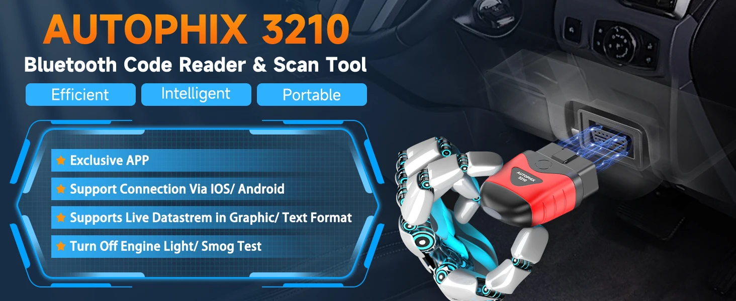 AUTOPHIX 3210 Bluetooth OBD2 Scanner Full OBD2 Code Reader Check BAT Engine ODB OBD 2 Auto Scan Tools for iPhone, iPad & Android AUTOPHIX 3210 Bluetooth OBD2 Scanner Full OBD2 Code Reader Check BAT Engine ODB OBD 2 Auto Scan Tools for iPhone, iPad & Android